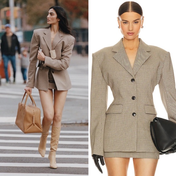 Helsa Plaid S Curve Jacket Size large Excellent condition - Picture 2 of 8